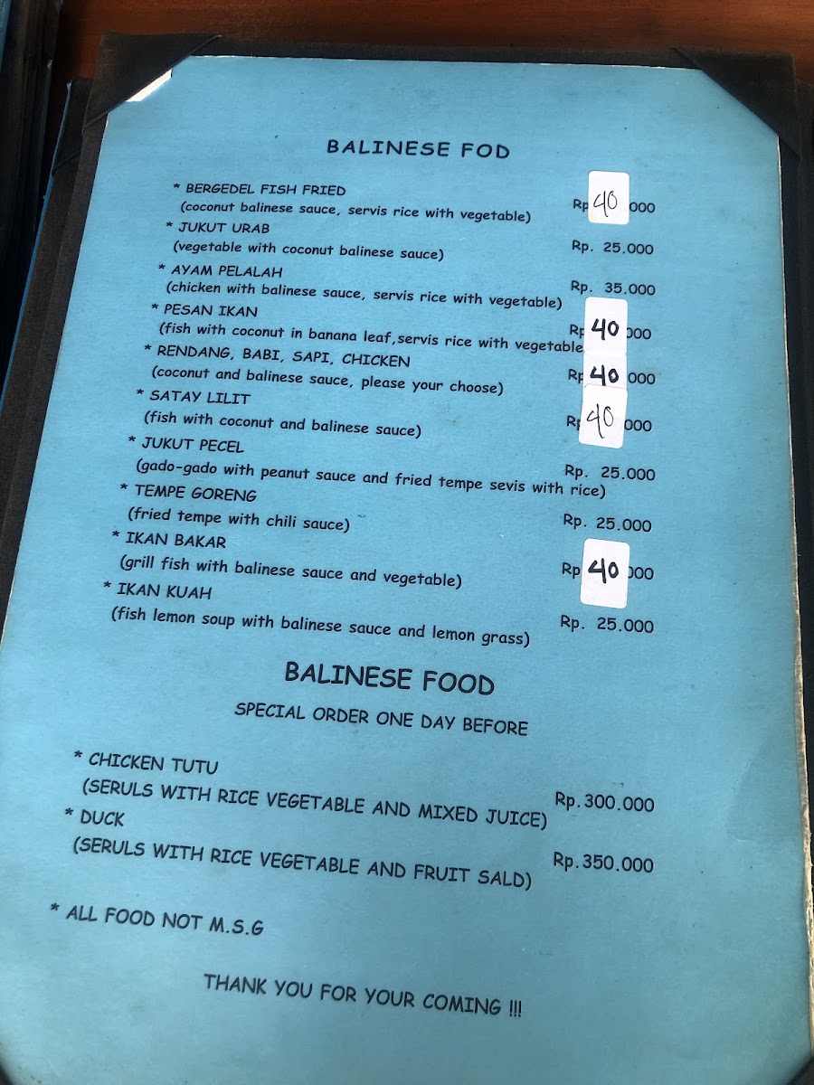 Menu Warung Segara-4